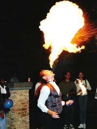 Fire eating